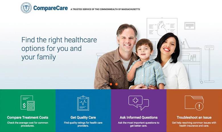 16website -- The long-planned website, MassCompareCare.gov, contains information about the cost of roughly 300 common medical services and procedures. (Center for Health Information and Analysis)