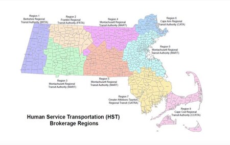 Mass. HST brokerage regions